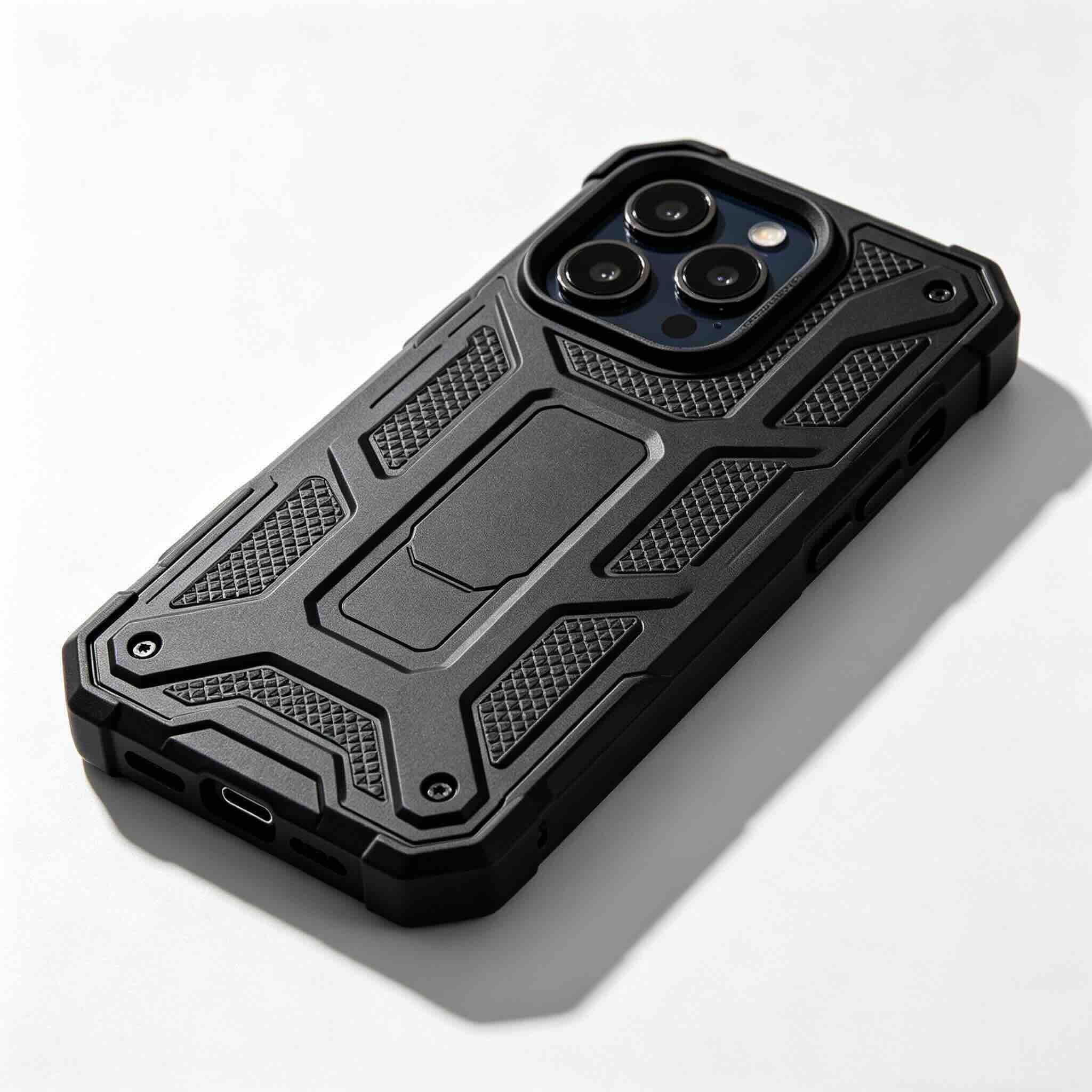 ArmorShield Shockproof Case – Military-grade protection with slim profile in matte black